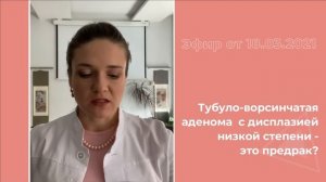 Тубуло-ворсинчатая аденома - это предрак?