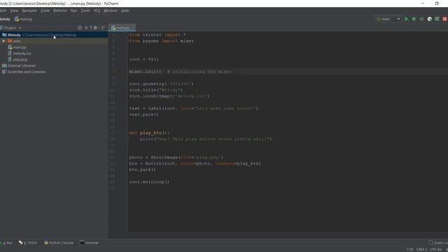 Python GUI with Tkinter - Playing music using Pygame - 5/30 смотреть онлайн