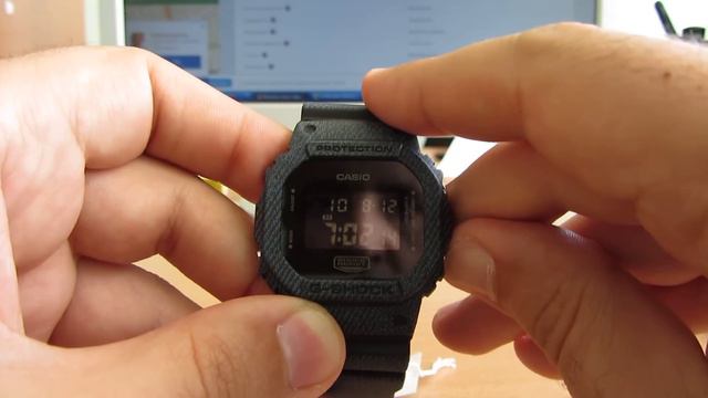 Casio DW-5600DC-1ER видео обзор и настройка