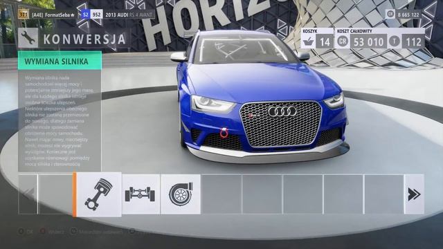 Forza Horizon 3 Tuning 2013 Audi RS4 Avant Top Speed смотреть онлайн
