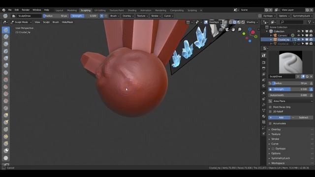 Blender & Substance Painter | How to Create a Stylized Energy Crystal | Speedmodel смотреть онлайн