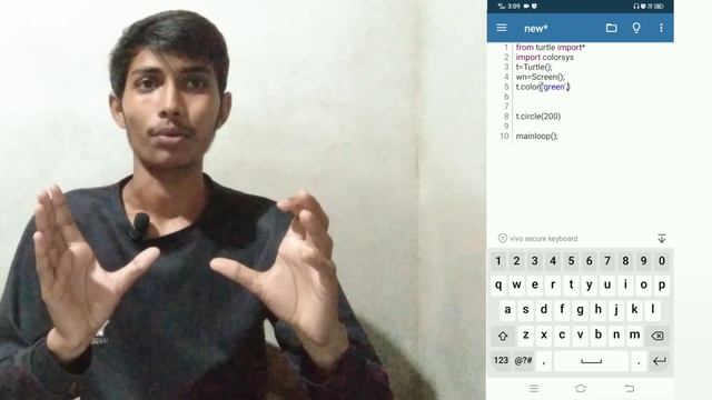 Turtle Module में रंग कैसे बदलें अलग-अलग रंग कैसे बदलें || Circle में Paythan Language смотреть онлайн