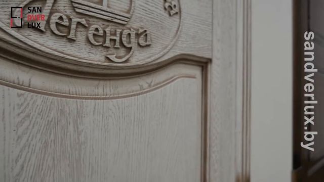 Обзор межкомнатной двери из массива дуба Д3 , Поставский мебельный центр - Sandverlux.by смотреть онлайн