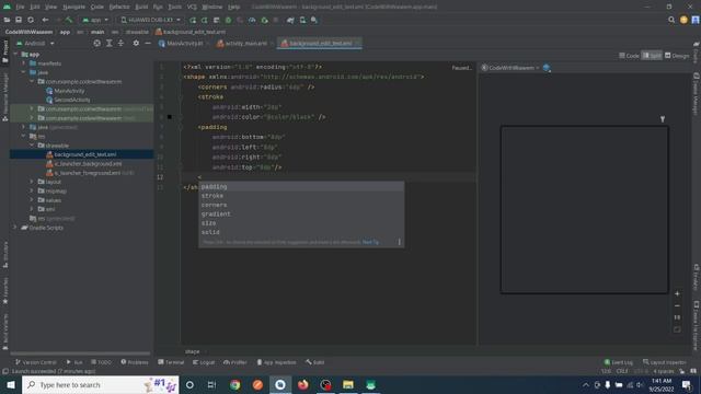 How to make custom EditText in android studio | Kotlin Tutorial for Beginners смотреть онлайн