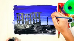 «Город вечером» видеоуроки по рисованию для детей 6-7 лет #видеоуроки #какнарисовать  #вечер #изо