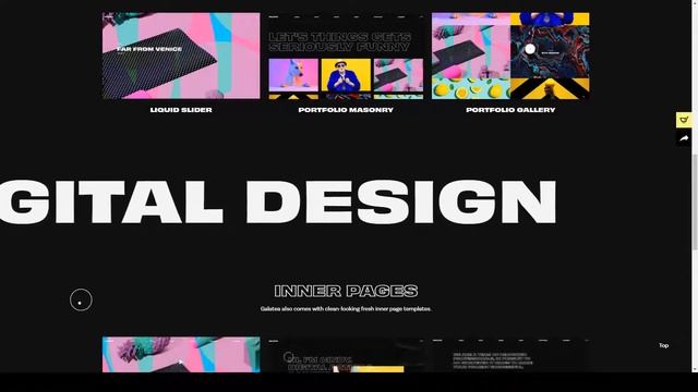 Galatea - Creative Portfolio WordPress Theme design studio digital design смотреть онлайн