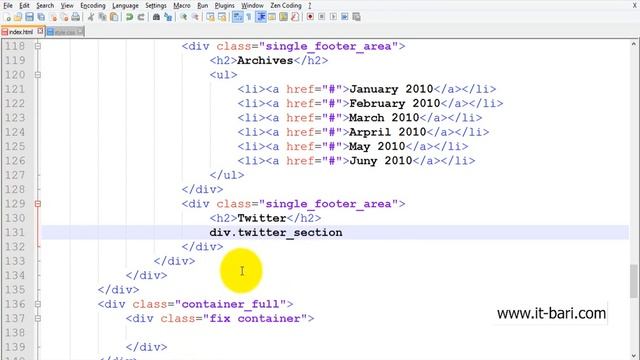 20 Second PSD Footer Markup PSD To HTML By IT Bari Tutorial смотреть онлайн