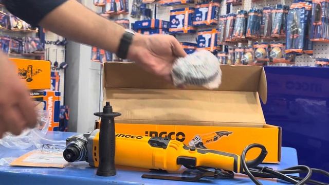 INGCO Angle Grinder 1100W 4” AG1100382 unboxing by Buttar Enterprises 03350506506 | Lahore Pakistan смотреть онлайн