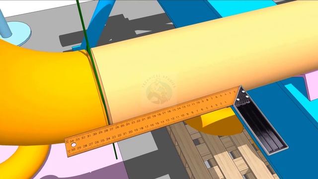 How to fit-up a 90-degree elbow to a pipe. Fast method. смотреть онлайн