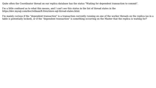 MySQL Slave SQL Running State - 