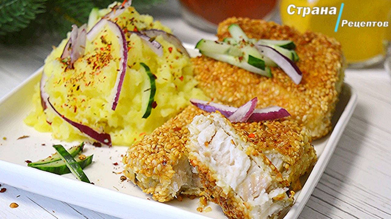 Быстрое и Недорогое блюдо. Филе Минтая в Кунжутной панировке