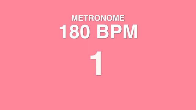 Metronome 180 BPM смотреть онлайн