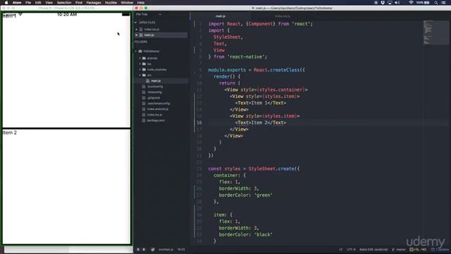 React Native: Build Your Own Mobile Apps : Explaining Flex and FlexDirection смотреть онлайн