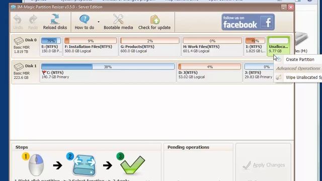 [Free]Create New Partition | IM-Magic Partition Resizer Guide смотреть онлайн