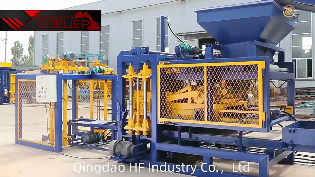 Завод по производству кирпичей, блоков и плитки QT4-16 из Китая смотреть онлайн