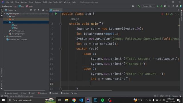 Atm Program in Java|| Using Function and Switch Case in 8 min. смотреть онлайн