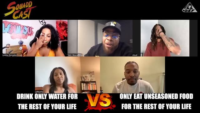 Drink Only Water For The Rest Of Your Life vs Only Eat Unseasoned Food | SquADD Cast Versus |All De смотреть онлайн