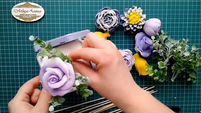 DIY | Мыловарение | Мыльная флористика | Как собрать букет из мыла в жестяной банке с Sima-land смотреть онлайн