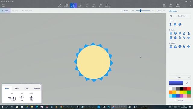TRAICES RITCHIE : PAINT 3D TUTORIAL - BASIC STEP TO CREATE GEAR OBJECT смотреть онлайн