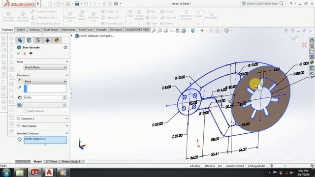 How To Import DXF File To Solidworks | Solidworks Tutorials смотреть онлайн