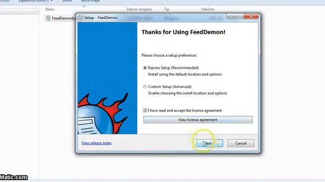 RSS 1: Kako Instalirati FeedDemon