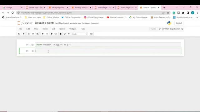 Default x point using Matplotlib Library | Python Programming смотреть онлайн