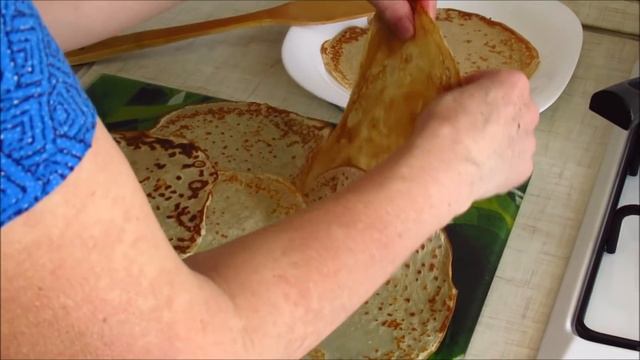 Вкуснейшие блины с бананами нежные и мягкие! смотреть онлайн
