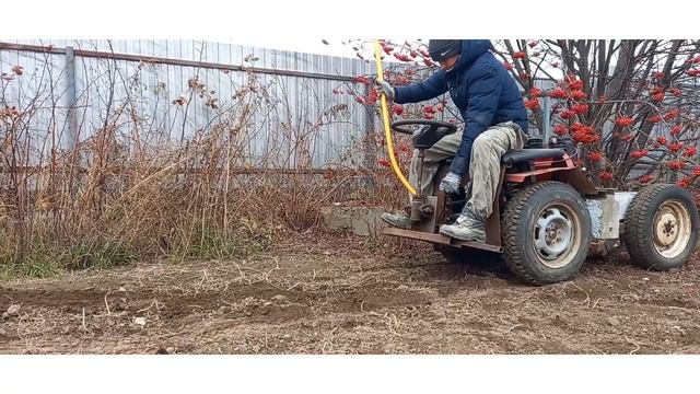 Мотоблок на базе КПП ЗАЗ. Осенняя вспашка. Ну вот и сломался! 27. смотреть онлайн