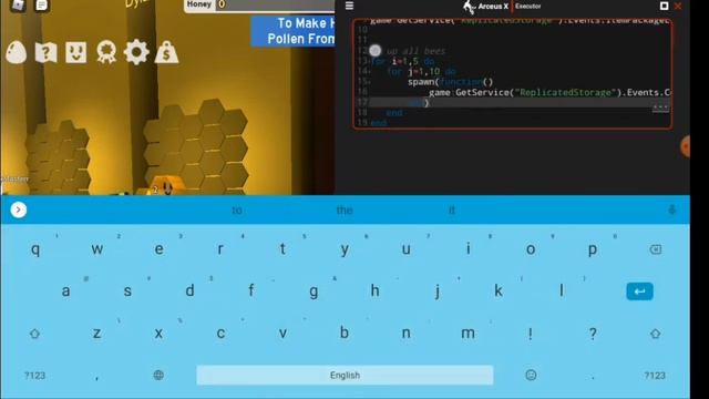Arceus X Bee Swarm Simulator script MAX BEE LVL tutorial смотреть онлайн