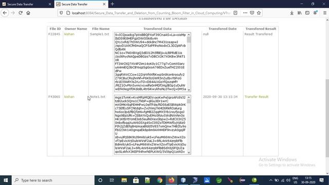 Secure Data Transfer and Deletion from Counting Bloom Filter in Cloud Computing ||JAVA смотреть онлайн
