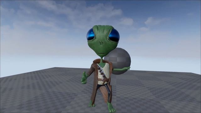 Alien Bounty Hunter - Indie Game Character Model смотреть онлайн