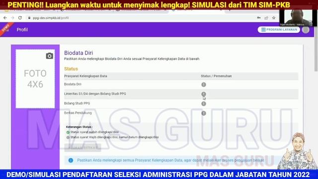 Penting!! simulasi RESMI cara pendaftaran PPG dalam jabatan 2022 - PPG Daljab 2022 sim pkb info gtk смотреть онлайн