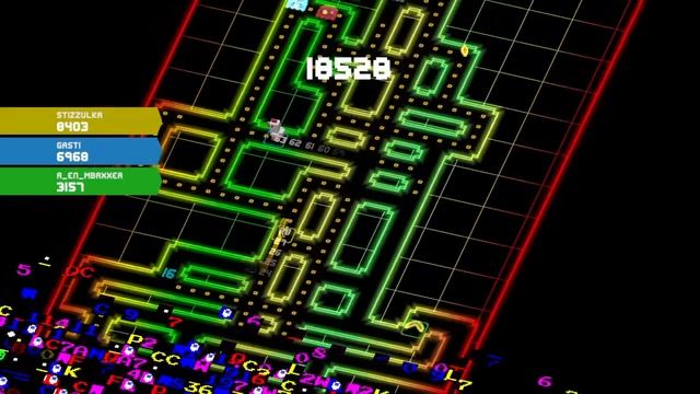 Pac-Man 256 | 3 player practice | CEDX theme | Beam, Electric & Giant Pac-Man power-ups смотреть онлайн