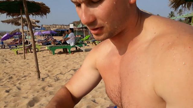 #9 Индия. Территоря отеля Calangute Village Royal и фрукты на пляже смотреть онлайн