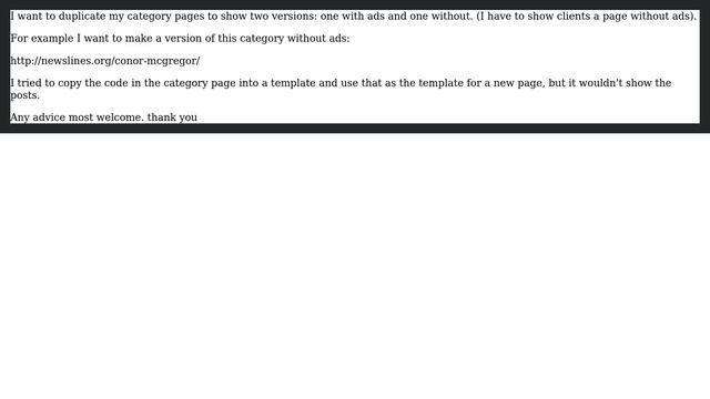 Wordpress: Create duplicate category page with content variations смотреть онлайн