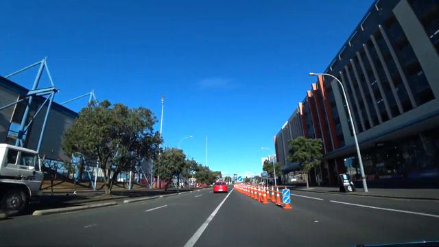 Driving from Westhaven Marina to Mission Bay 4K (Auckland, New Zealand) смотреть онлайн