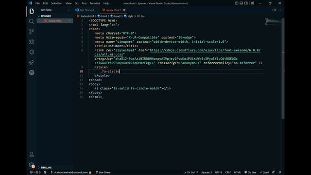 Create Spinner Loading Icon With Html And CSS. смотреть онлайн