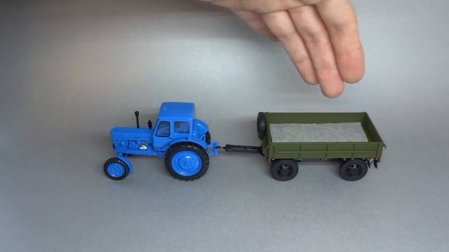 Прицеп автомобильный грузовой «2-ПН-2» хаки | DiP Models | Масштабная модель 1:43 смотреть онлайн