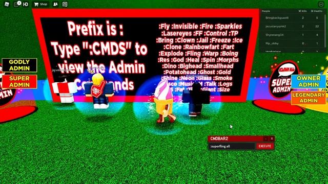 Roblox - Free Admin " :superfling all " смотреть онлайн