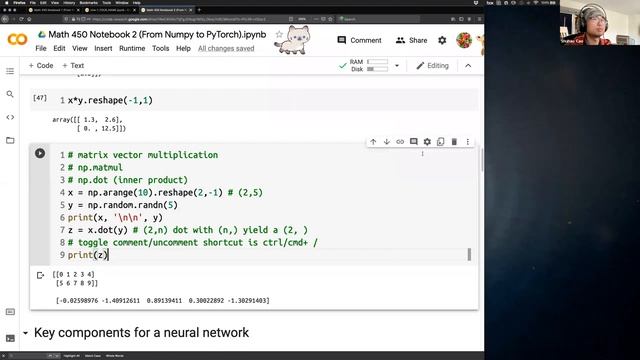 Lecture 6 Coding in Colab: From Numpy to Pytorch (Math 450) смотреть онлайн
