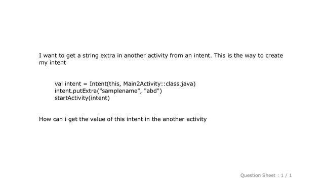 Android : Get string extra from activity Kotlin смотреть онлайн