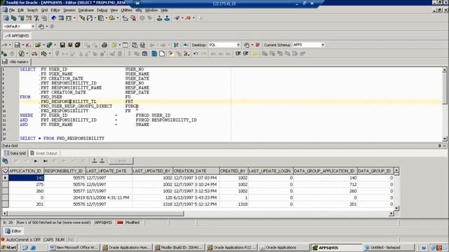 User & Responsibility Details Report in ORACLE APPS R12 | Class 3 смотреть онлайн