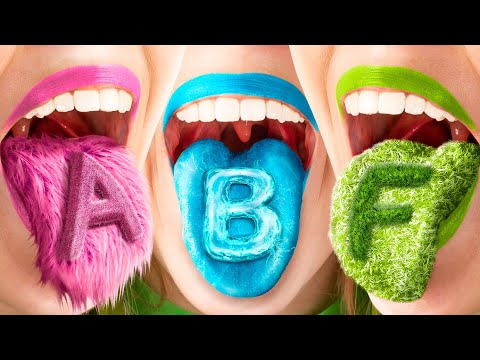 Цветной челлендж! Розовая VS Зеленая VS Голубая.mp4 смотреть онлайн