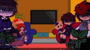 Past Afton Family react to the future Afton Family [Rus/English] (Elizabeth/Chris)