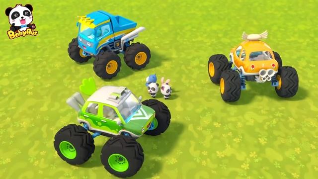 Super Car Racing Team | Baby Panda's Dream | Car Story for Kid | Fire Truck, Monster Truck | BabyBu смотреть онлайн