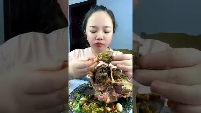 ASMR Sheep Head Eating Show Mukbang Eating Goat Head Mouth Watering With Delicious Sound #27 смотреть онлайн