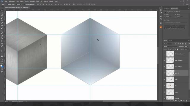 How to create Material Cubes in Photoshop смотреть онлайн