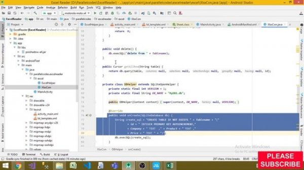 Android Import Excel Sheet in SQLite Database. XLS and XLSX files