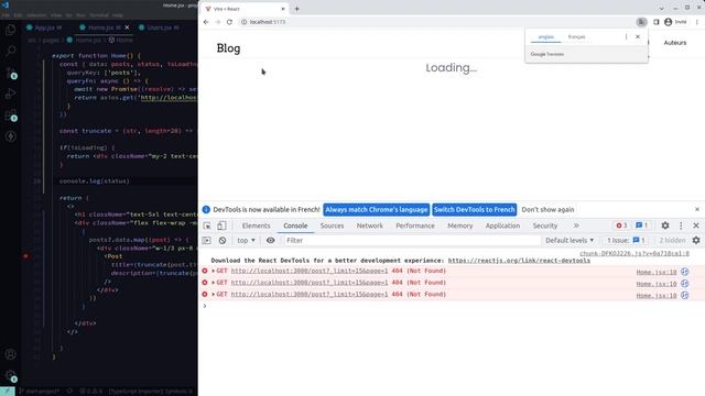Apprendre React Query - 4 - Etats de la requête (chargement, erreur...) смотреть онлайн