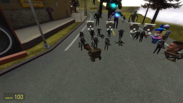 NEW TITAN TV MAN BOSS VS ALL SKIBIDI TOILET! In Garrys Mod! смотреть онлайн